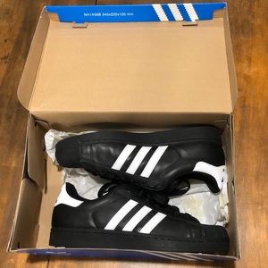 ♟Adidas superstar 2 black and white-RUN DMC